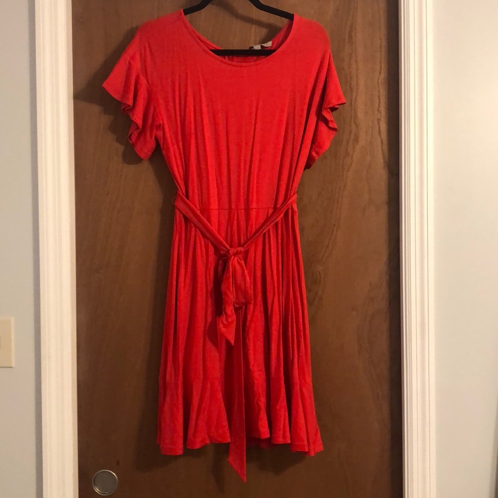 *3 for $30* T-shirt dress with flared hem